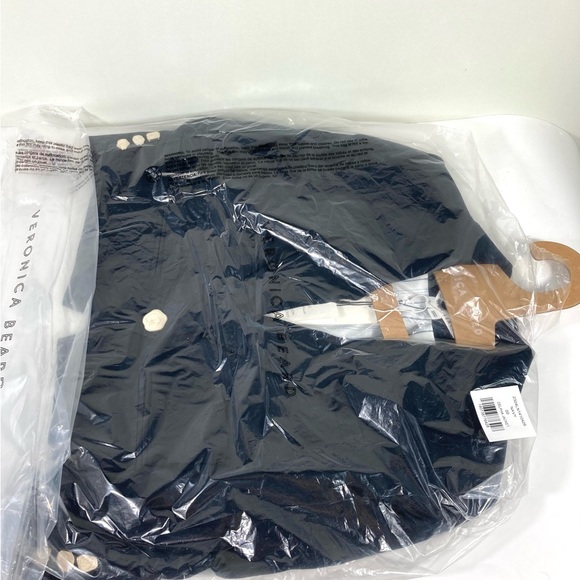 Veronica Beard Delpha Crop Jacket Blazer Navy Blue Linen 4 Designer 304LN1410426 - Picture 11 of 15